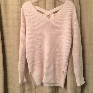 It's Our Time Sweater so cute soft cross back